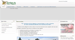 Desktop Screenshot of jardinesdesanmiguel.com