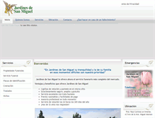 Tablet Screenshot of jardinesdesanmiguel.com